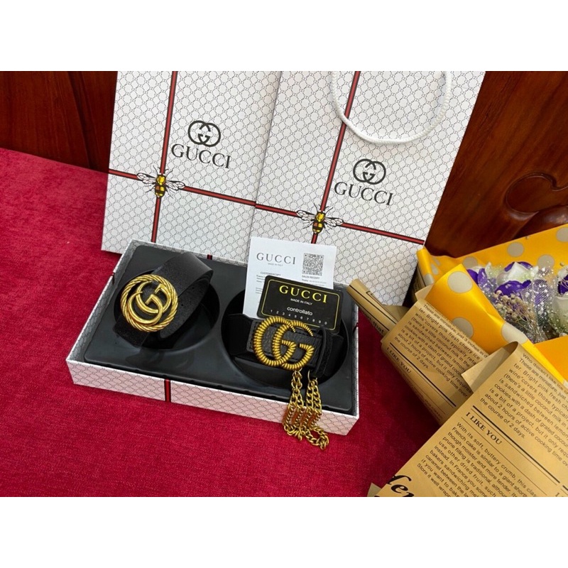 set 2 chi tiết dây lưng+ đai váy da nữ fullbox bill túi giấyFreeship