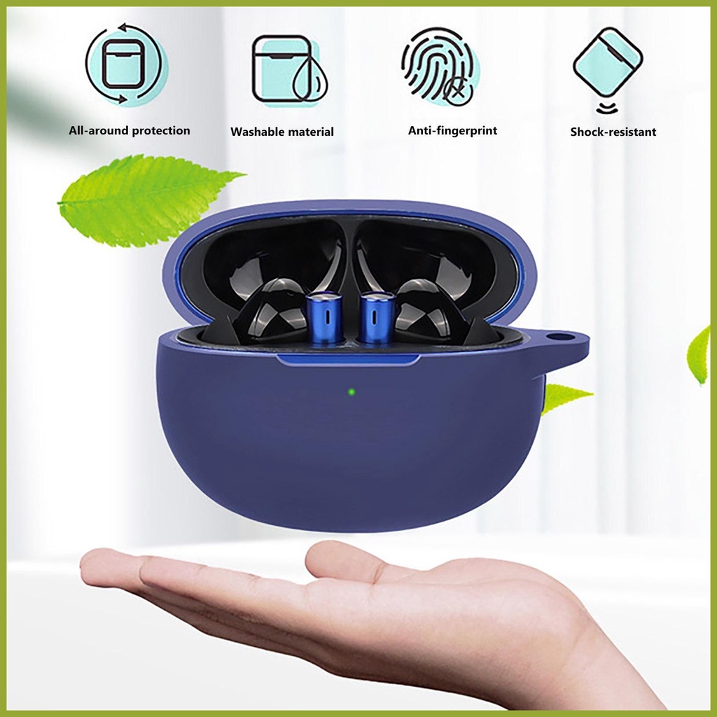 Vỏ Bảo Vệ Hộp Sạc Tai nghe không dây Realme Buds Air 3 Bằng Chất Liệu Silicone Kèm Móc Khóa