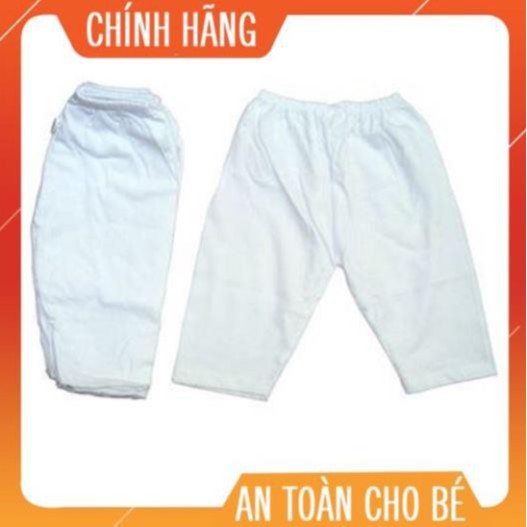 [NHIỀU SIZE] Quần Dài Trắng Bossini 100% Cotton Cao Cấp Thấm Hút Tốt.