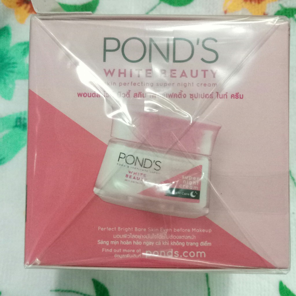 Kem Dưỡng Da Ponds Trắng Hồng Tinh Khiết Ban Đêm 50g