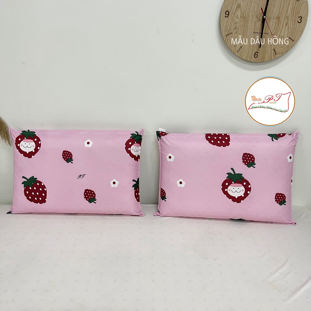 Vỏ gối nằm, vỏ gối ôm chất liệt cotton PT chống thấm nước, họa tiết hoạt hình đa dạng [SIÊU RẺ]
