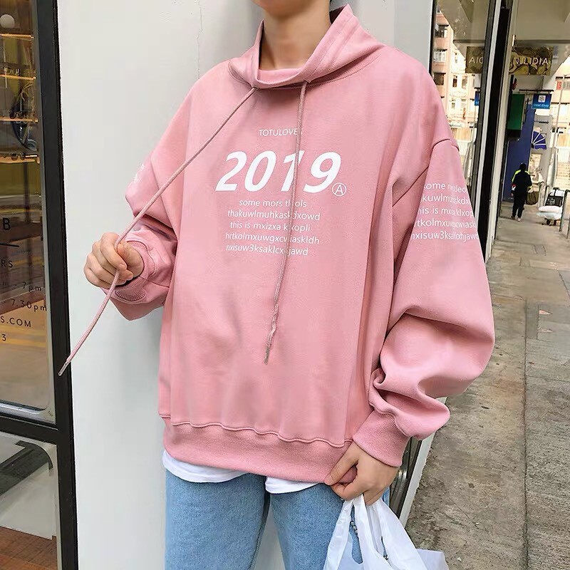 Áo hoodie nỉ unisex form rộng Cổ Lọ 2019 nam nữ phong cách ulzzang Wind | BigBuy360 - bigbuy360.vn
