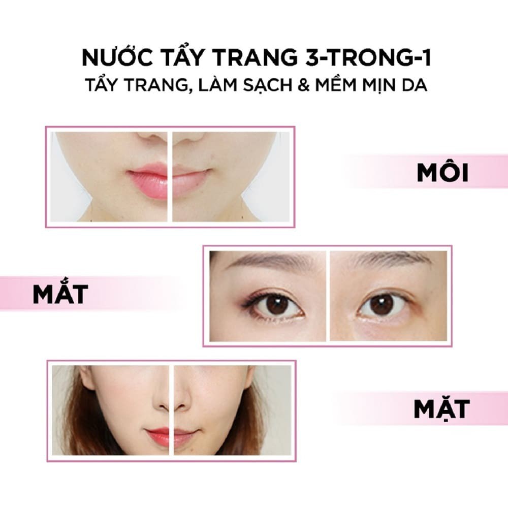 Nước Tẩy Trang Loreal Micellar Water Moisturizing 3 In 1 Dưỡng Ẩm 95ml