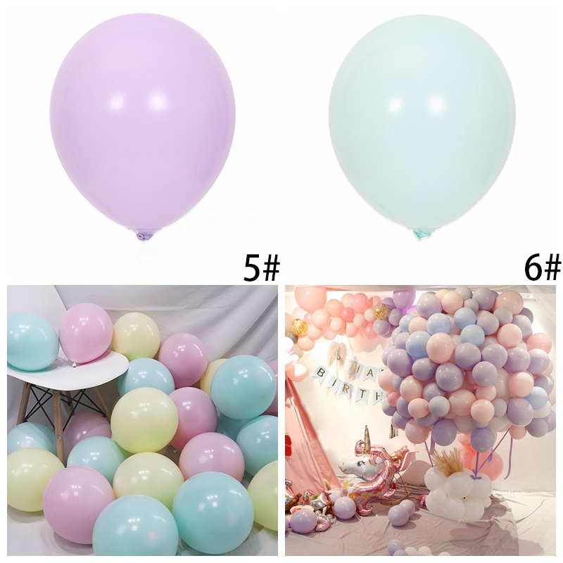 10 bong bóng nhiều màu trang trí tiệc