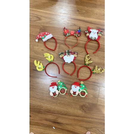 Bờm tóc và kính mắt noel - Quà tặng giáng sinh cho bé