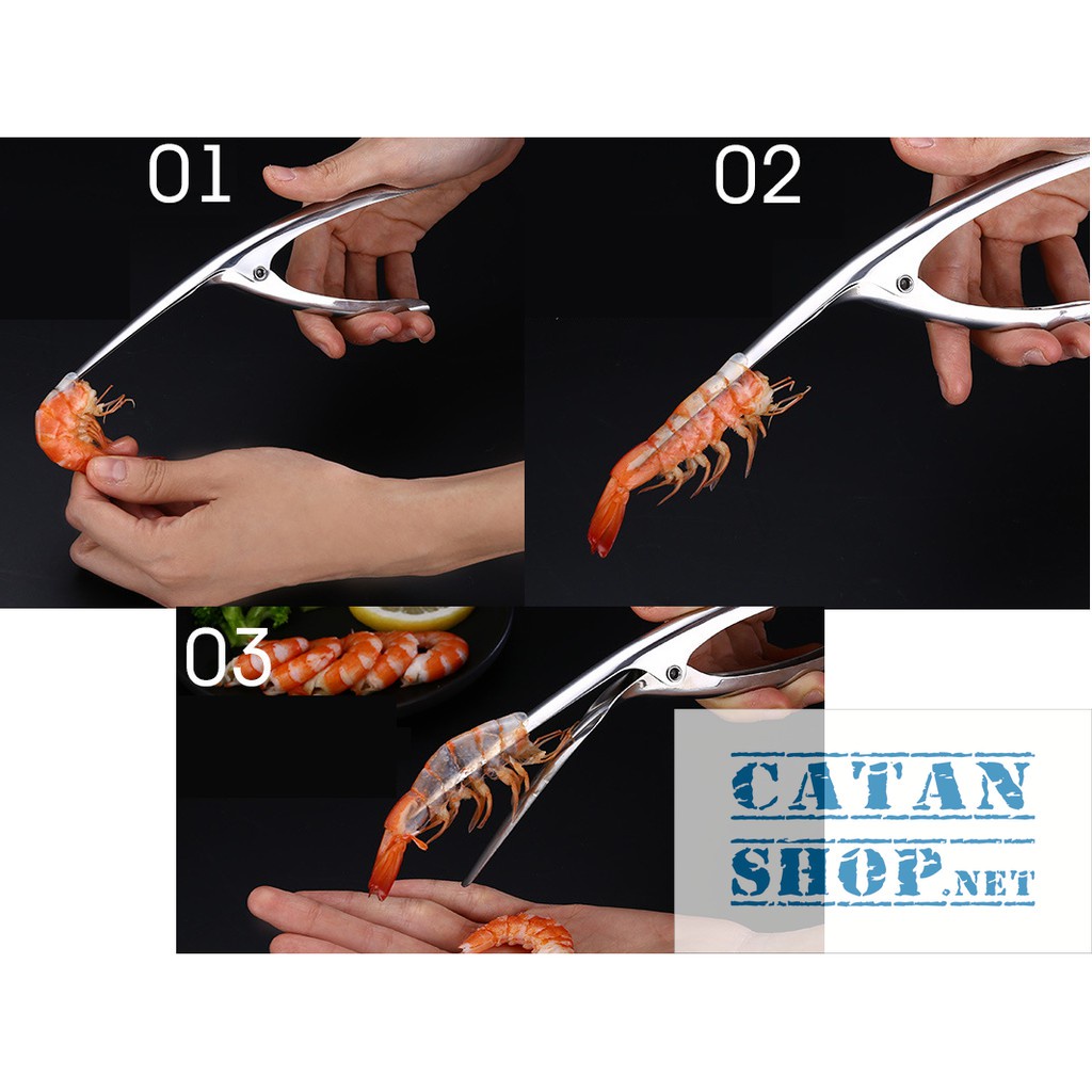 Dụng Cụ Bóc Vỏ Tôm Inox Tiện Lợi - Siêu Nhanh