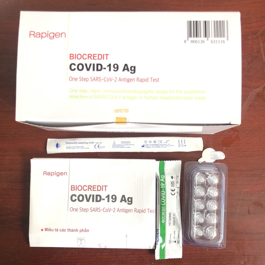 [Chính hãng]Test nhanh, kit test nhanh BioCredit Covid-19 Ag của Hàn Quốc