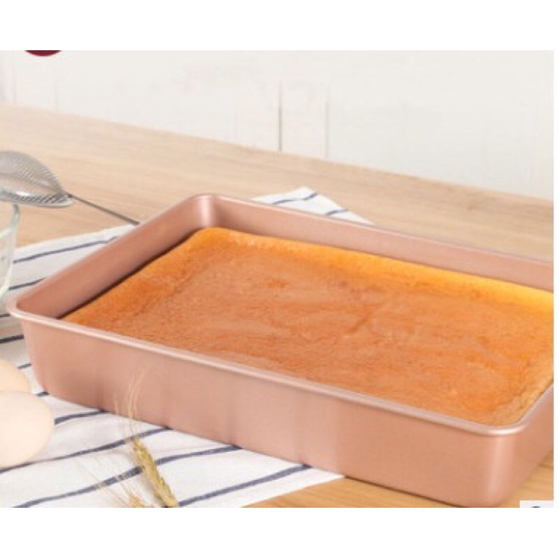khay nướng cách thủy màu vàng size 34*24*6cm