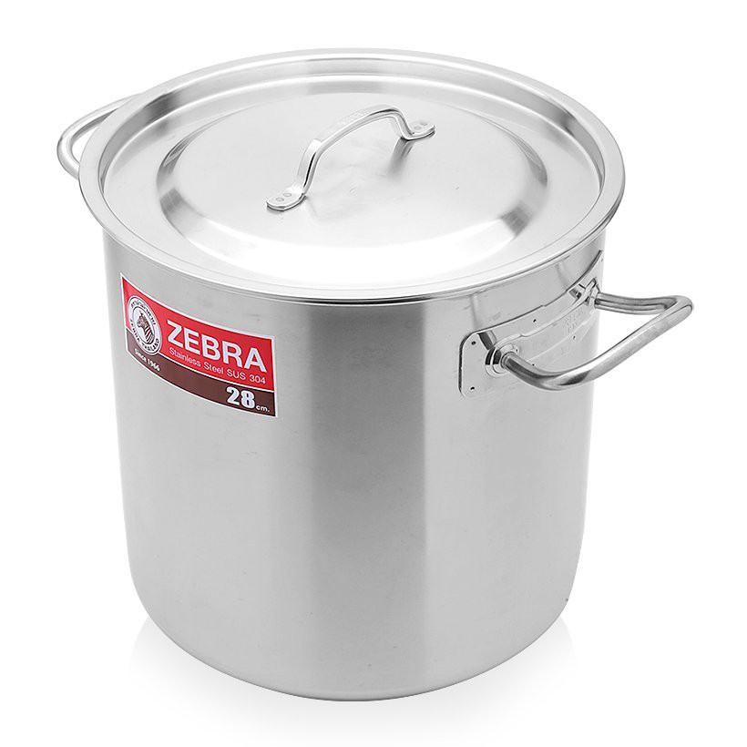 Nồi hầm xương cao Zebra 28x28cm-171028, Hàng Thái Lan, inox 304, 1 đáy
