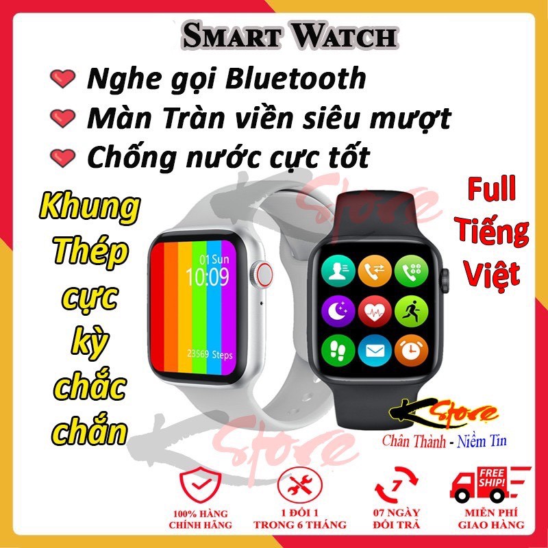 Đồng hồ thông minh❤️❤️Vòng đeo tay thông minh Nam Nữ❤️❤️Smart watch chống nước giá rẻ nghe gọi 2 chiều màu hồng cực đẹp