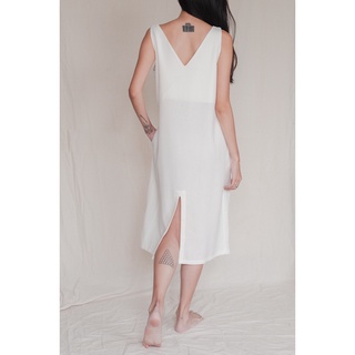 Đầm Linen- Đầm cổ thuyền
