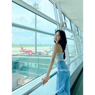 Quần Jean Ống Rộng Lưng Cao Trendy [ẢNH THẬT CHỦ SHOP CHỤP]