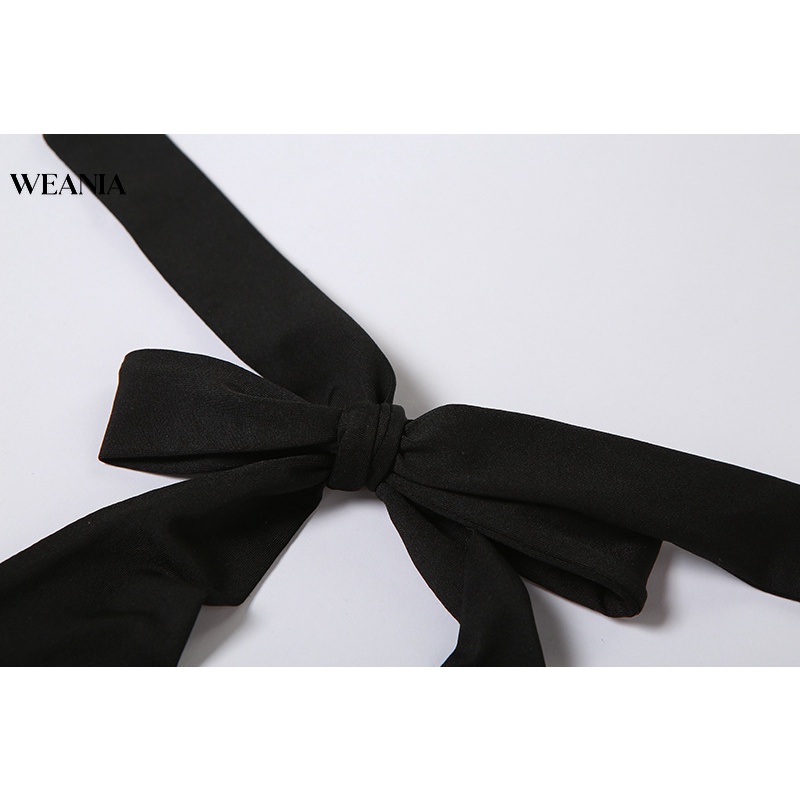Đầm dài WEANIA cổ chữ U hở lưng thời trang