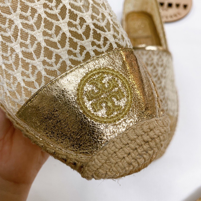 ‼️Rẻ nhất Shopee‼️Giày lười Slip on đế cói Tory Burch Quilted Flat Espadrille
