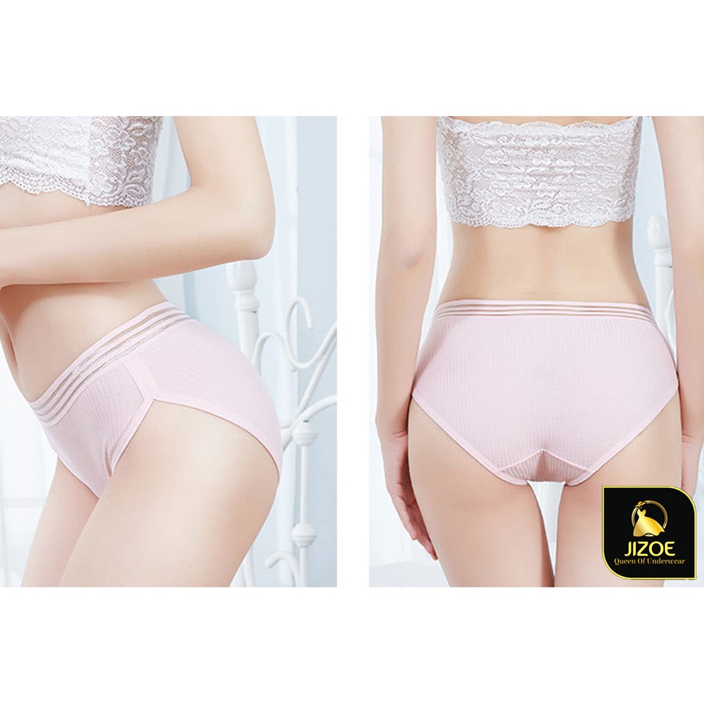 Quần lót nữ dễ thương cotton tăm trẻ thông hơi QLT02 | BigBuy360 - bigbuy360.vn