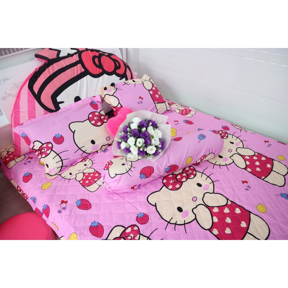 BỘ DRAP POLY - COTTON HELLO KITTY