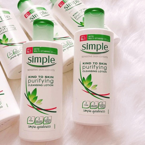 SỮA TẨY TRANG SIMPLE KIND TO SKIN PURIFYING CLEANSING LOTION 200ML