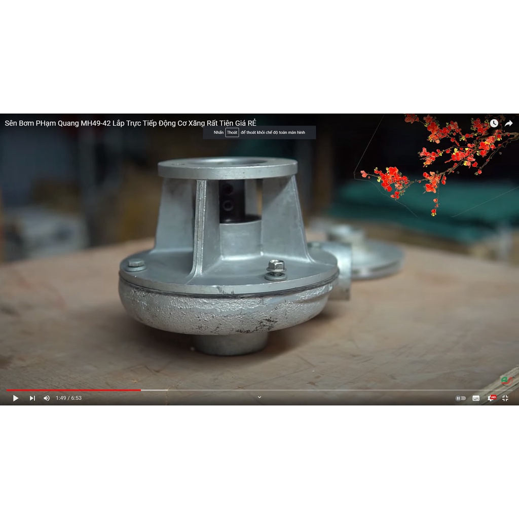 Sên bơm Phạm Quang hút 49 xả 42