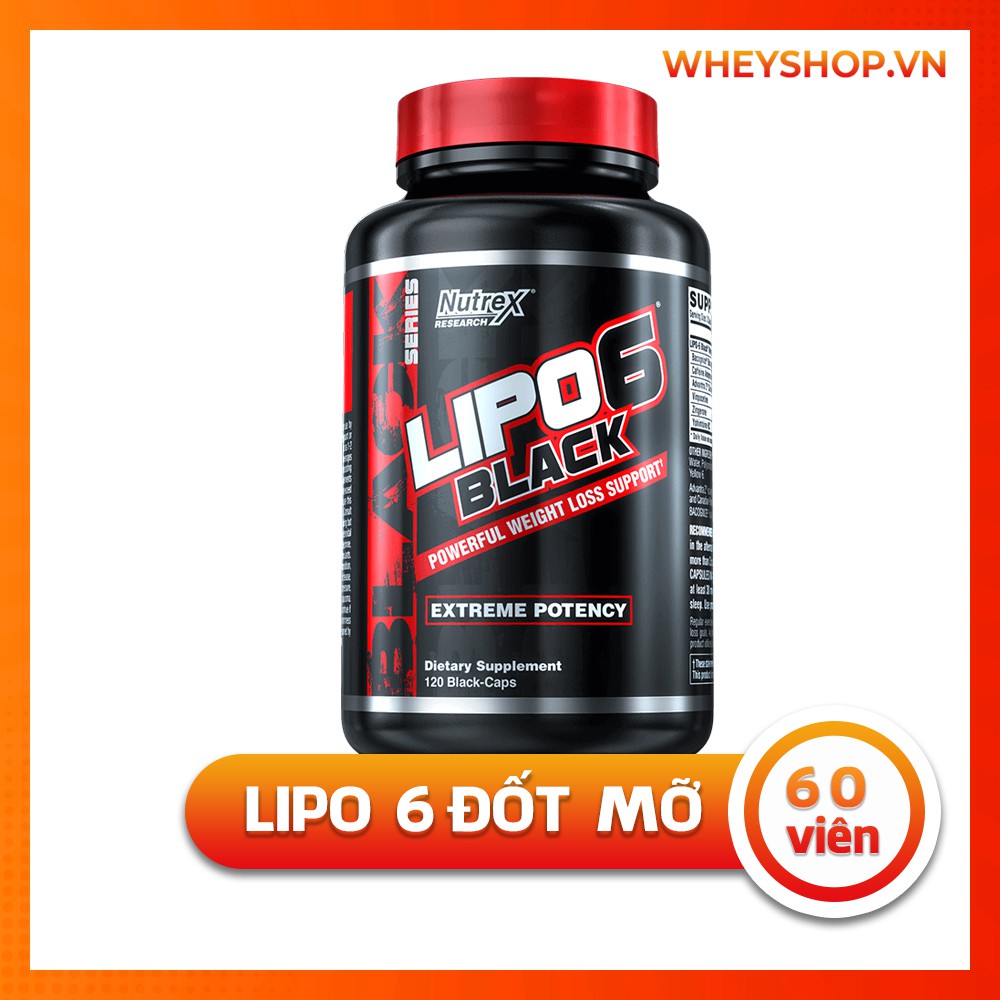 Viên Uống Hỗ Trợ Đốt Mỡ Giảm Cân Nutrex LIPO 6 (60 viên)