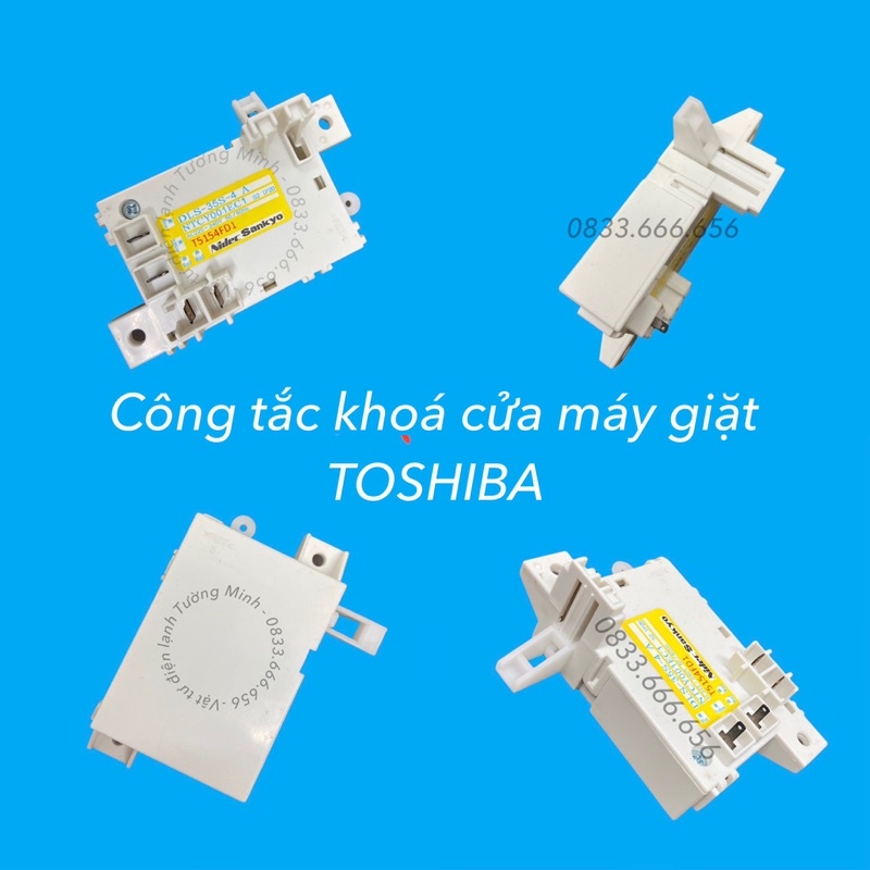 Công Tắc Khóa Cửa Máy Giặt Toshiba A800; E920; B1000, B1100 Khoá cửa máy giặt Toshiba 4 chân