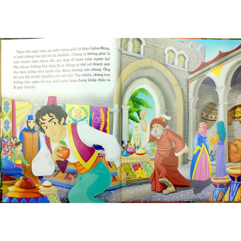 Sách - Ngày Xửa Ngày Xưa - Aladdin Và Cây Đèn Thần