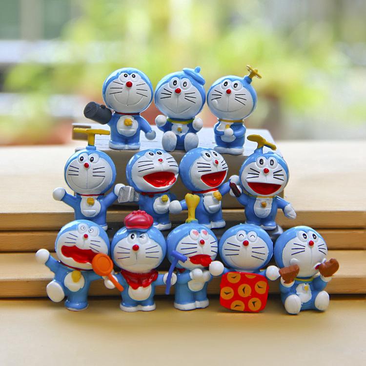 Bộ 12 mô hình Doraemon dễ thương dành cho bé