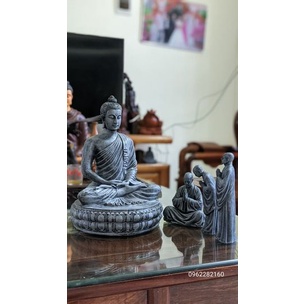 Tượng Tăng nhân bái Phật, phối phong thủy, Lũa ,bonsai,tiểu cảnh, thủy sinh bán cạn