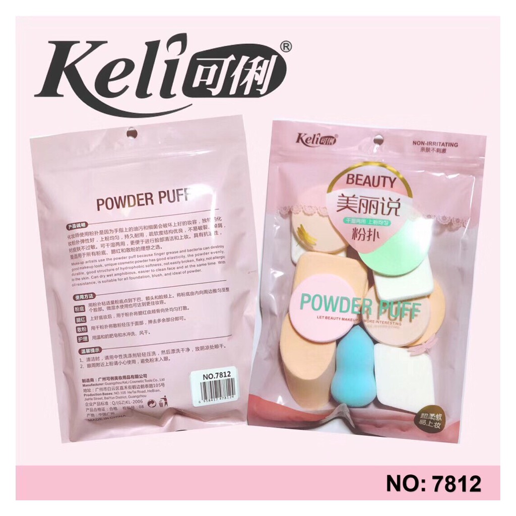  Set 13 Bông Mút Trang Điểm Keli