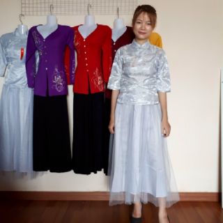 Sét đầm kiểu dáng sườn xám có hình thật