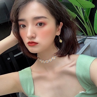 Choker hoa cúc vintage
