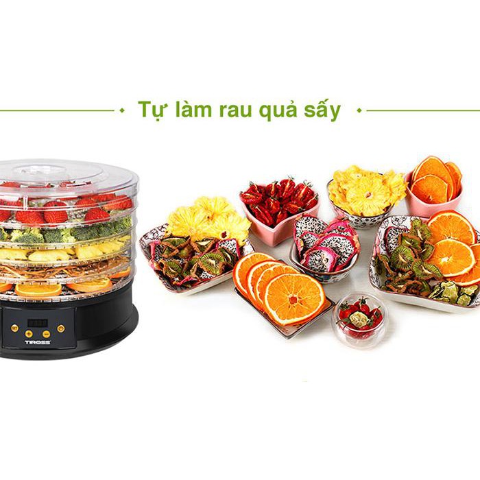 Máy Sấy Hoa Quả kiêm Làm Sữa Chua Tiross TS9682 Hàng nhập khẩu