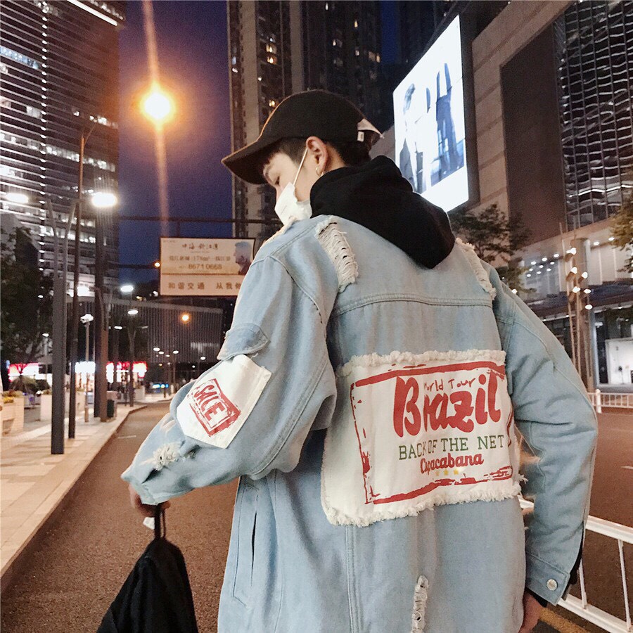 Áo khoác Jean Nam nữ, Khoác Rin Jeans Jean Nam Nữ Màu Xanh Đen Chất Unisex kiểu BRAZIL