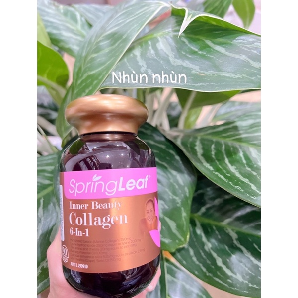 Viên Collagen 6 in 1 Spring Leaf Inner Beauty của Úc (loại 90v/120v)