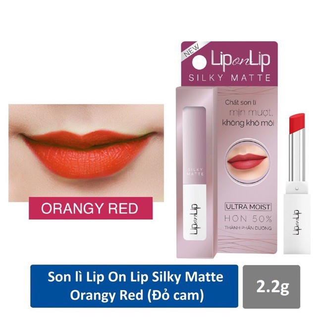 Son lì siêu mịn Lip On Lip Silky Matte 2.2g | WebRaoVat - webraovat.net.vn