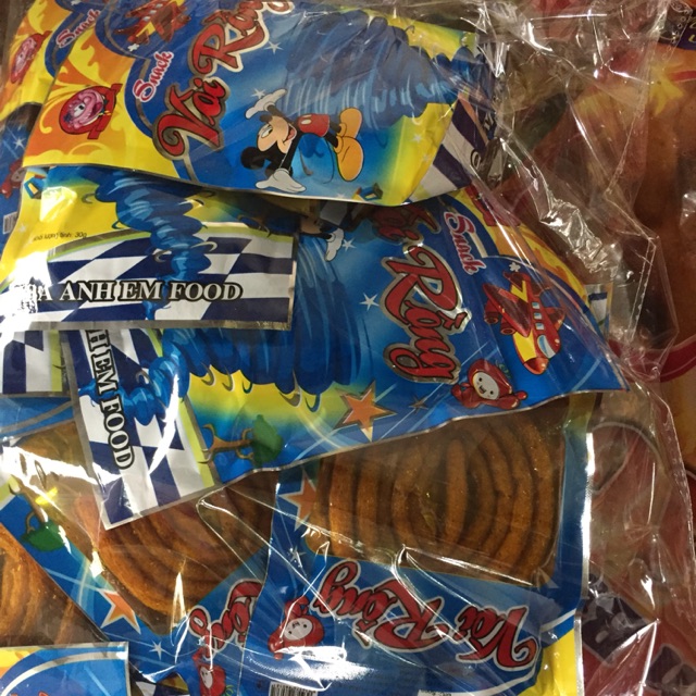 Bim bim snack vòi rồng 1 bịch 30 gói gía sỉ