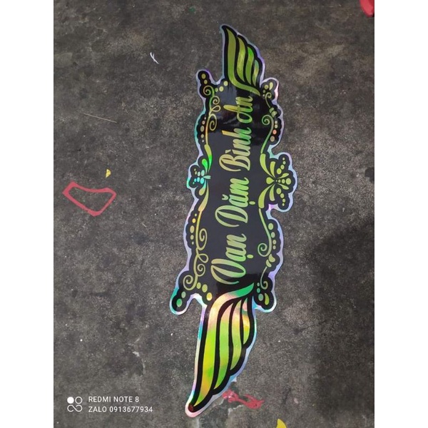 TEM VẠN DẶM BÌNH AN BẢY MÀU DÁN XE TẢI, XE BEN, XE ĐẦU KÉO