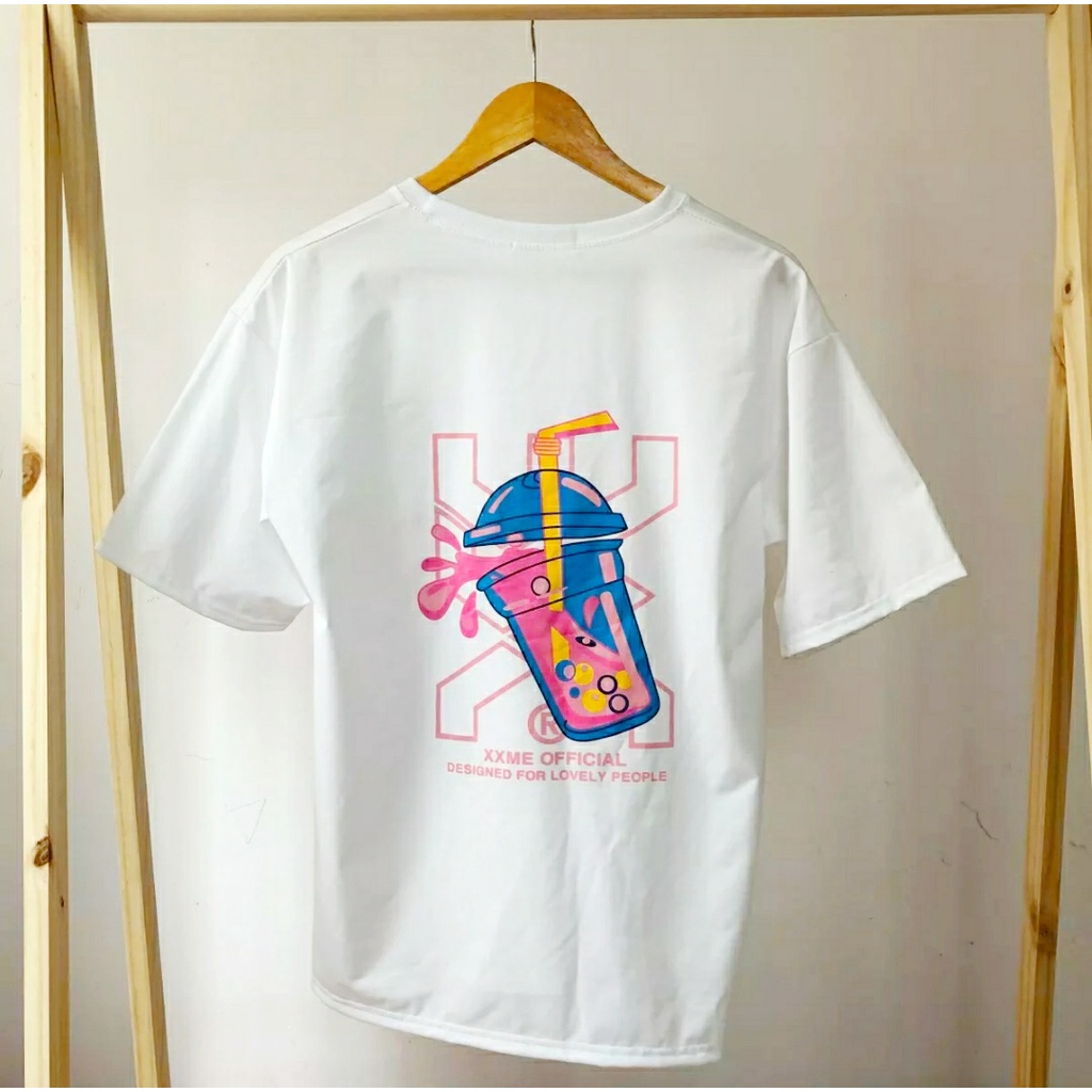 Áo thun tay lỡ Unisex TRÀ SỮA CHỮ Make It Rain VN, Áo Phông Nam Nữ Form Rộng, có hình ảnh thật A41