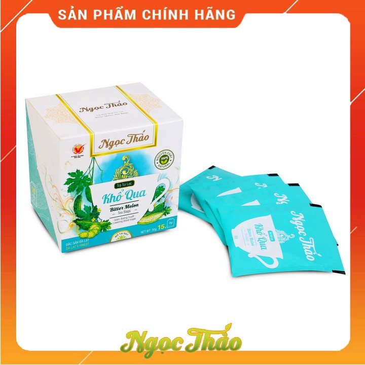 Hộp trà Khổ qua Ngọc Thảo túi lọc | 15 túi lọc