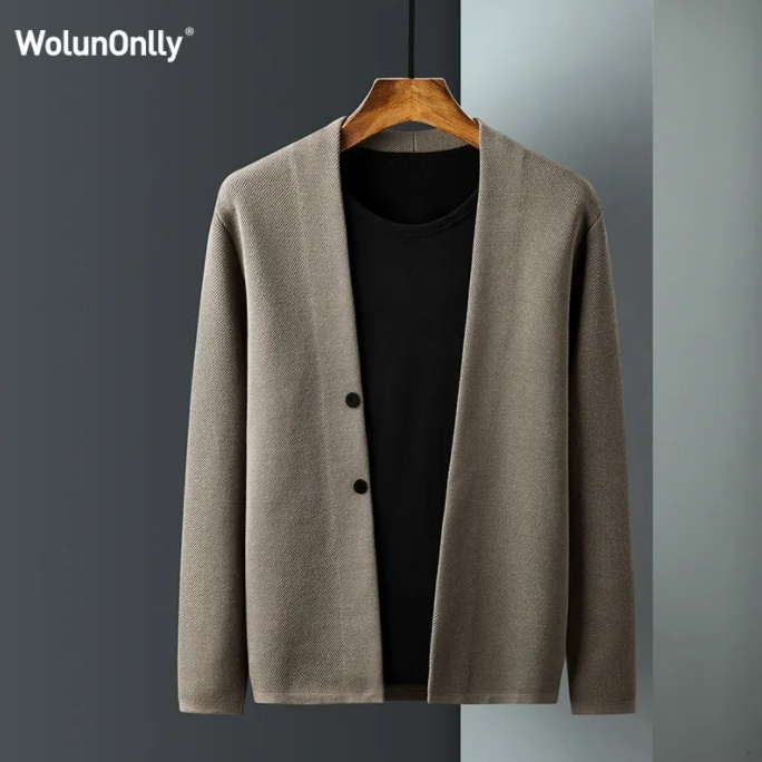 Áo khoác cardigan thiết kế mới kiểu dáng đơn giản thời trang mùa đông cho nam