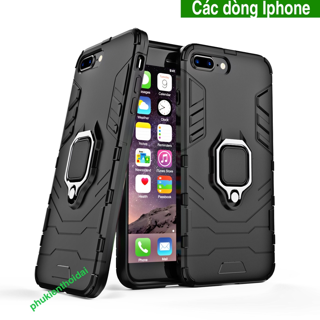 Ốp Lưng Iphone 7 Plus / 8 Plus / 7 / 8 / 6 Plus / 11 / 11 Pro / 11 Pro Max / 13 Pro Max / 14 Chống Sốc Iron Man Iring