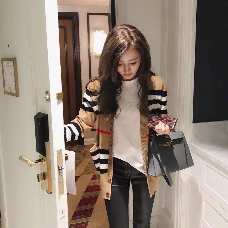 Áo khoác cardigan nữ cao cấp thương hiệu Burberry BBR