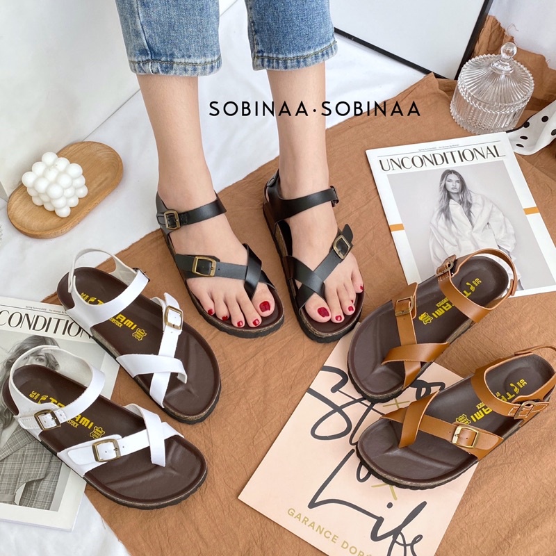 [Mã 154FASHIONSALE giảm 12% đơn 99K] Giày quai hậu sandal da bò unisex xuất khẩu châu âu