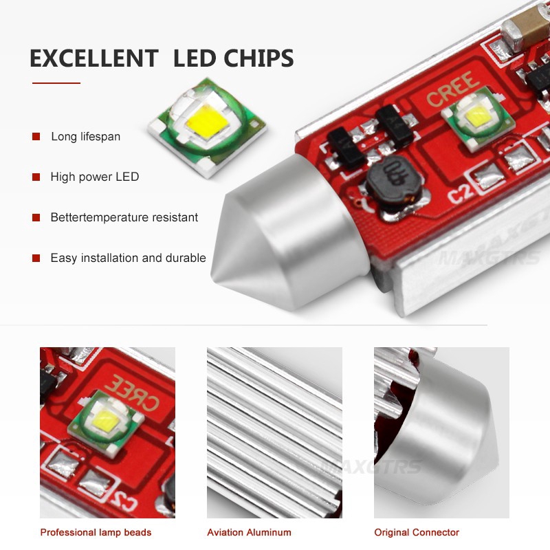 Bộ 2 đèn LED Cree Chip MAXGTRS chuyên dụng cho xe hơi 7W 12V