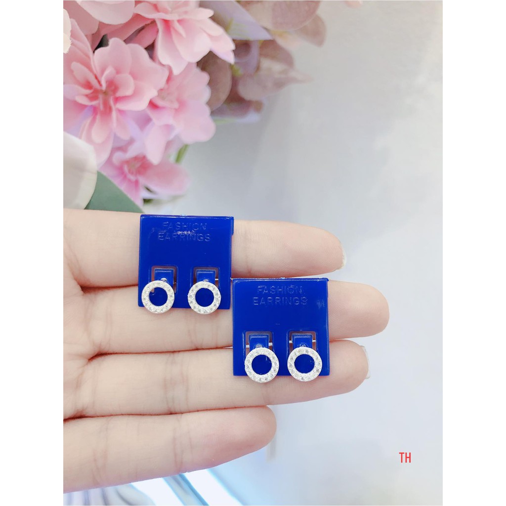 FREE SHIP HOA TAI NỮ CHỮ O BẠC TA GIÁ XƯỞNG