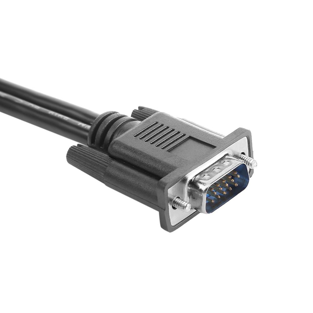 [B-cool]Cáp VGA Splitter 1 Máy tính sang màn hình kép 2 Dây nối từ nam sang nữ