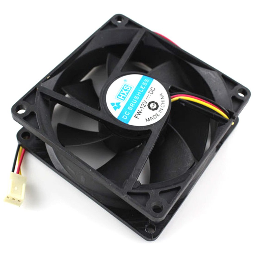 Quạt làm mát CPU siêu yên tĩnh cho máy tính PC DC 12V 8cm