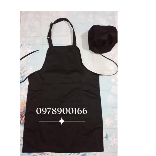 Combo tạp dề và Mũ người lớn