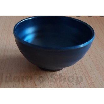 Chén  ăn tròn đen nhám nhựa melamine cao cấp kích thước 11.3 x 5 CM