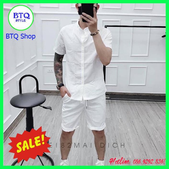 Bộ đũi nam , quần áo đi biển . '