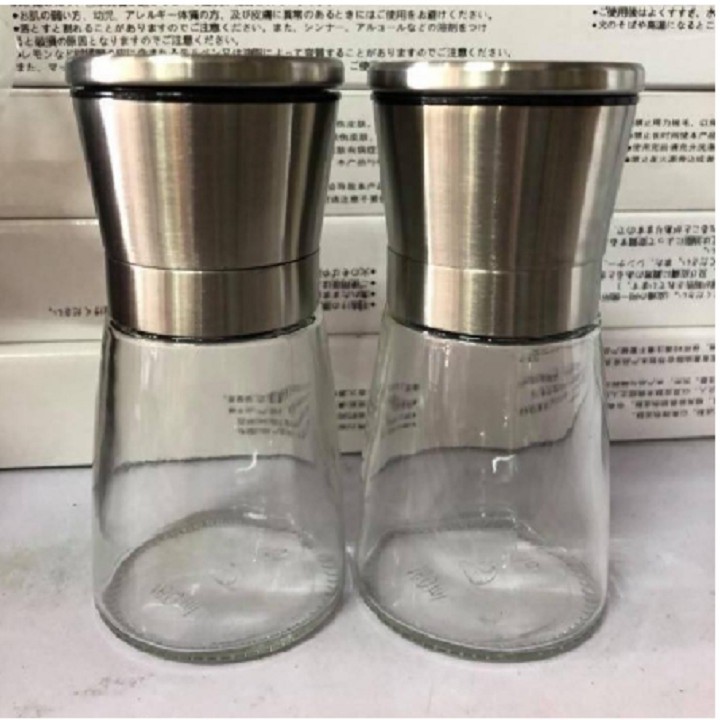 Lọ Xay Tiêu Mini Nắp Inox 304 Cao Cấp